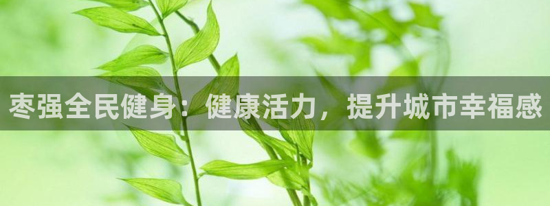 尊龙凯时返现：枣强全民健身：健康活力，提升城市幸福感